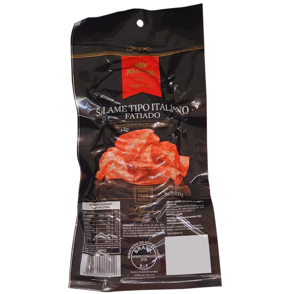 Salame tipo Italiano Fatiado Majestade 100g