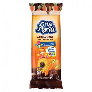 Bolo Ana Maria Qd+ De Cenoura Com Recheio Sabor Chocolate 35g