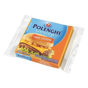 Queijo Polenghi Sandwich-In Sabor Cheddar Fatiado 144g