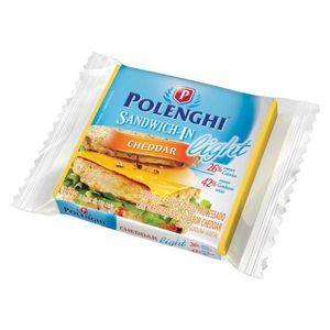 Queijo Polenghi Cheddar Fatiado Light 144g