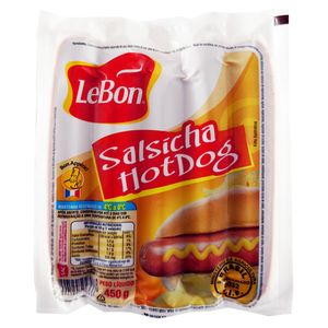 Salsicha Lebon Resfriada Hot Dog 450g