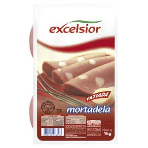 Mortadela Excelsior Com Toucinho Fatiada 1kg