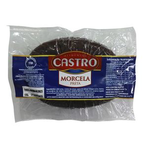 Morcela Castro Aprox. 400g Preta Vácuo