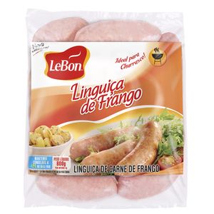 Linguiça Lebon De Frango Congelada 800g