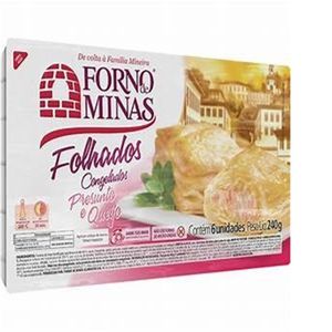 Folhados Forno De Minas Presunto E Queijo Bandeja Congelado 240g