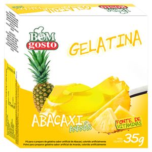 Gelatina Bom Gosto Abacaxi 20g