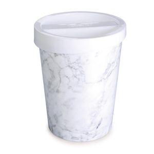Lixeira Plasútil Decorada Provençal Branca 5,3l
