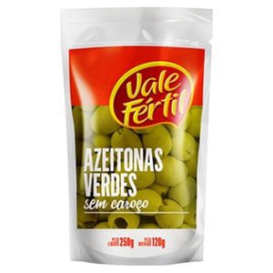 Azeitona Vale Fértil Sem Caroço Verde Sachê 120g