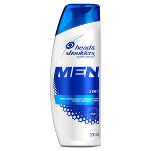 Shampoo Head & Shoulders Men 3 Em 1 200ml