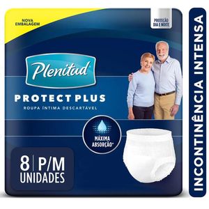 Roupa Intima Plenitud Act Plus P/M Com 8 Unidades
