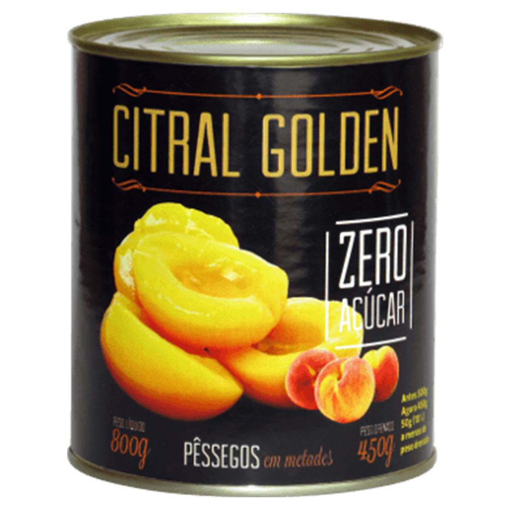 Pessego Citral Metade Zero Açúcar 450g