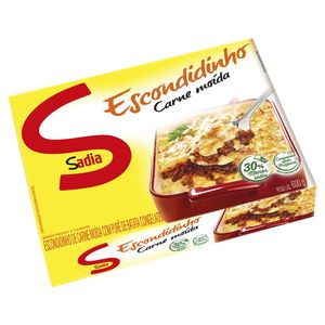 Escondidinho Sadia De Carne Moída Com Purê De Batata Congelado 600g