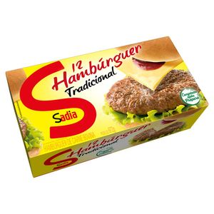 Hambúrguer Sadia Carne Bovina Tradicional Congelado 672g