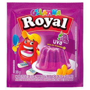 Gelatina Royal Tradicional Uva 25g