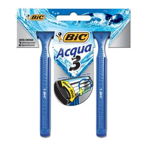 Aparelho De Barbear Bic 3 Acqua Com 2 Unidades