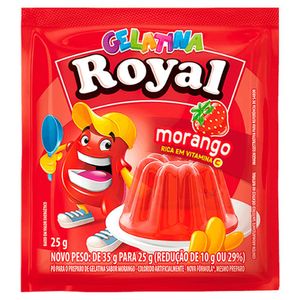 Gelatina Royal Tradicional Morango 25g