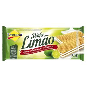 Wafer Lowçucar Zero Açucar 115g Limão