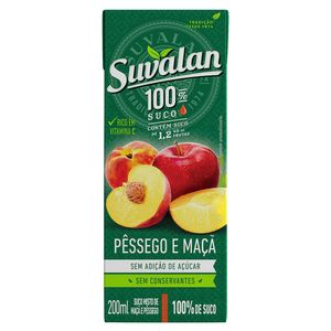 Suco Suvalan 100% Pêssego E Maçã 200ml