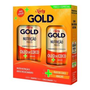 Kit Shampoo+Condicionador Niely Gold Nutrição Mágica