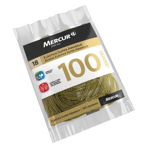 Elástico Mercur Super Amarelo 100pc