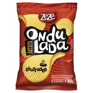 Salgadinho Zezé Batata Ondulada Churrasco 40g