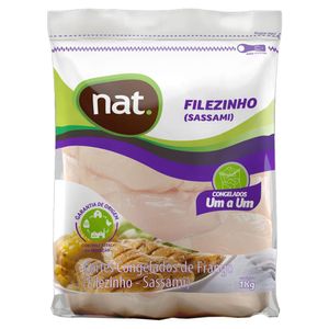 Filezinho Sassami De Frango Nat Sem Osso Sem Pele Iqf Congelado 1kg