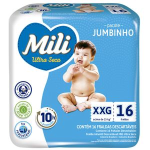 Fralda Mili Baby Jumbinho Tamanho Xxg C/16