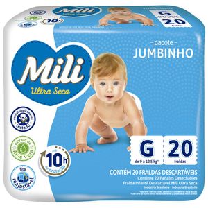 Fralda Mili Baby Jumbinho Tamanho G C/20