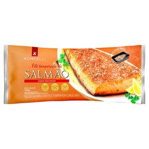 Filé De Salmão Komdelli Temperado Congelado 700g