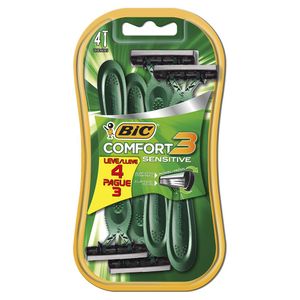 Aparelho De Barbear Bic Comfort 3 Sensitive Leve 4 Pague 3