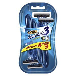 Aparelho De Barbear Bic Comfort 3 Normal Leve 4 Pague 3