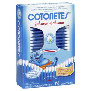 Hastes Flexiveis Cotonetes Johnson C/150 Unidades