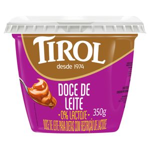 Doce De Leite Tirol Zero Lactose 350g