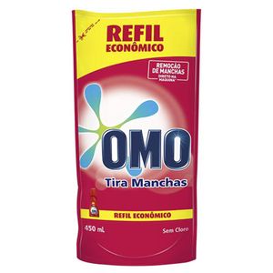 Tira Manchas Omo Gel Roupas Coloridas Sachê Refil 450ml