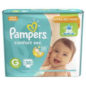 Fralda Pampers Confort Sec Mega G C/38 Unidades