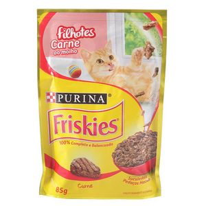 Ração Para Gato Friskies Filhote Carne Ao Molho 85g