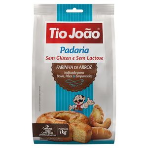 Farinha De Arroz Tio João Sem Glúten E Sem Lactose 1kg