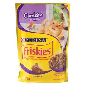 Alimento Purina Friskies Para Gatos Adultos Sabor Cordeiro Ao Molho 85g