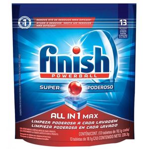 Lava Louças Finish Tablet Máquina 208g
