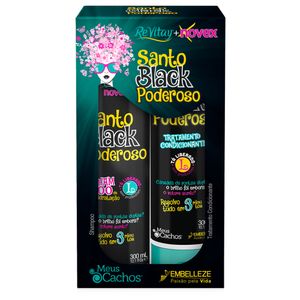Shampoo+Condicionador Novex Santo Black 300ml