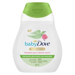 Shampoo Infantil Dove Baby Hidrataçaõ Enriquecida Cabelos Claros 200ml
