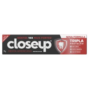 Creme Dental Closeup Triple 70g Menta Americana