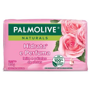 Sabonete Palmolive Naturals Nutrição Cremosa Leite E Pétalas De Rosas 85g