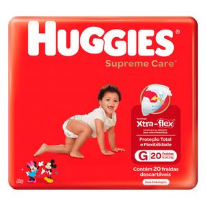 Fralda Huggies Supreme Care G Com 20