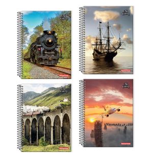 Caderno Pan 10mt Grande Capa Dura Force 200f