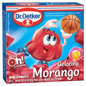 Gelatina Dr Oetker Morango 20g