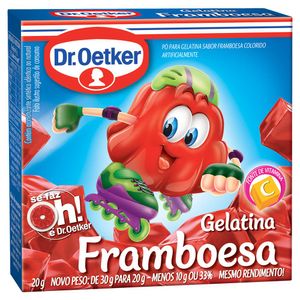 Gelatina Dr Oetker Framboesa 20g