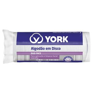 Algodão York Premium Discos Com 50 Unidades