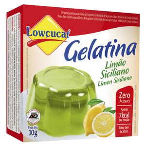 Gelatina Lowçucar Zero Açucar Limão Siciliano 10g