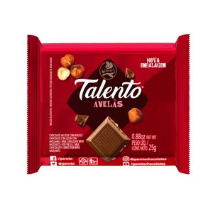 Chocolate Garoto Talento Ao Leite Com Avelã 25g